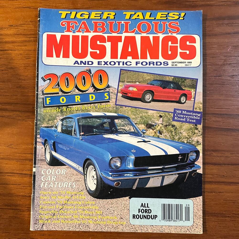 Fabulous Mustangs & Exotic Fords Magazine Sept 1989